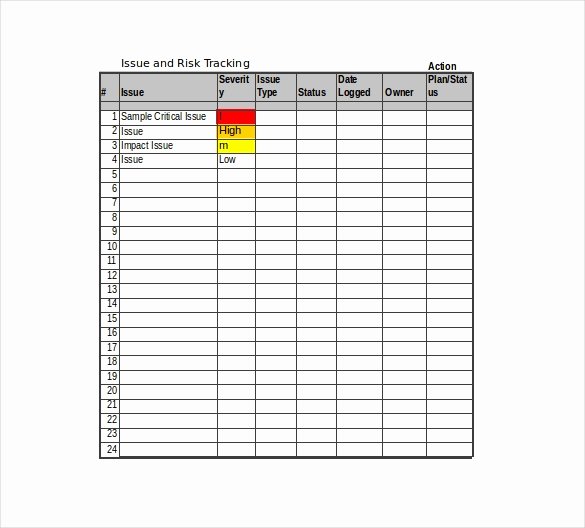 Issue Tracking Template Excel New 9 issue Tracking Templates Free Sample Example format