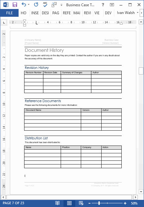 It Business Case Template Fresh Business Case Template – 22 Pages Ms Word with Free Sample