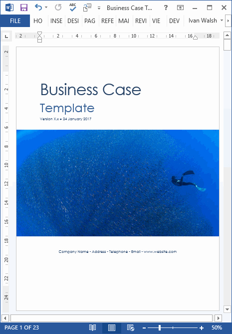 It Business Case Template Luxury Business Case Template – 22 Pages Ms Word with Free Sample