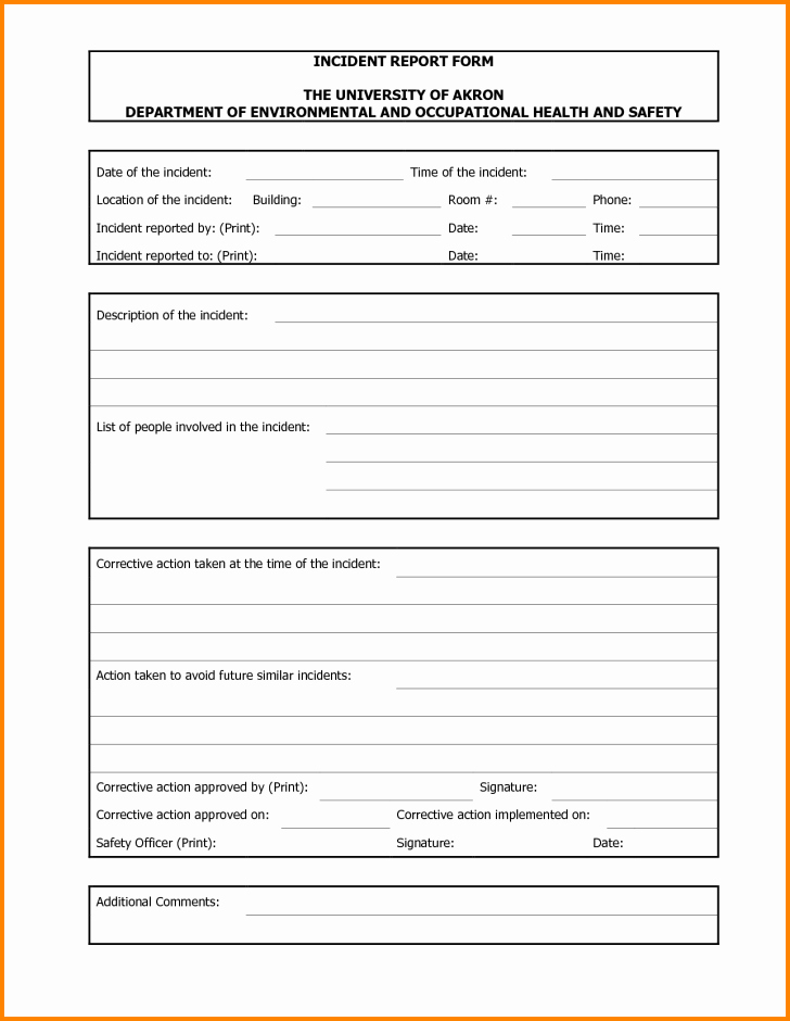 It Incident Report Template Word Beautiful Incident Report Template Template Trakore Document Templates