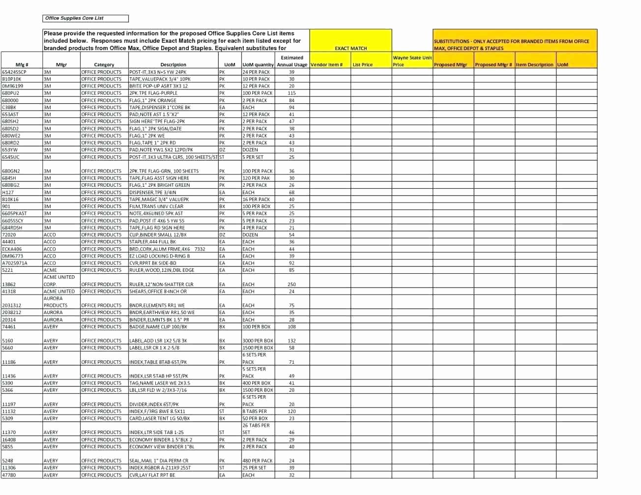 It Inventory Excel Template New Template Fice Supplies Inventory Template