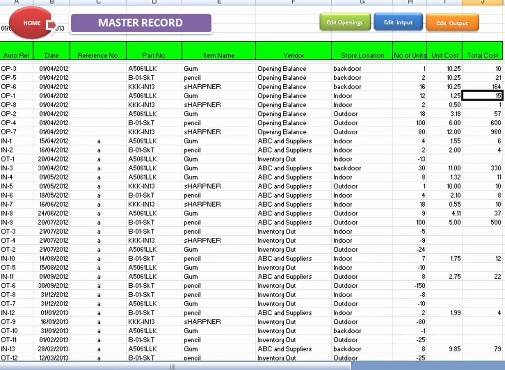 It Inventory Excel Template Unique Abcaus Excel Inventory Template and Tracker Download