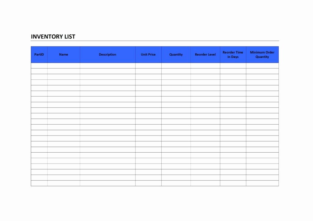 It Inventory Excel Template Unique Inventory List Template Excel Templates Excel Spreadsheets