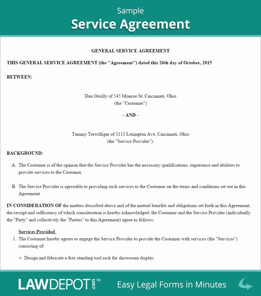 It Service Contract Template Inspirational Service Agreement form