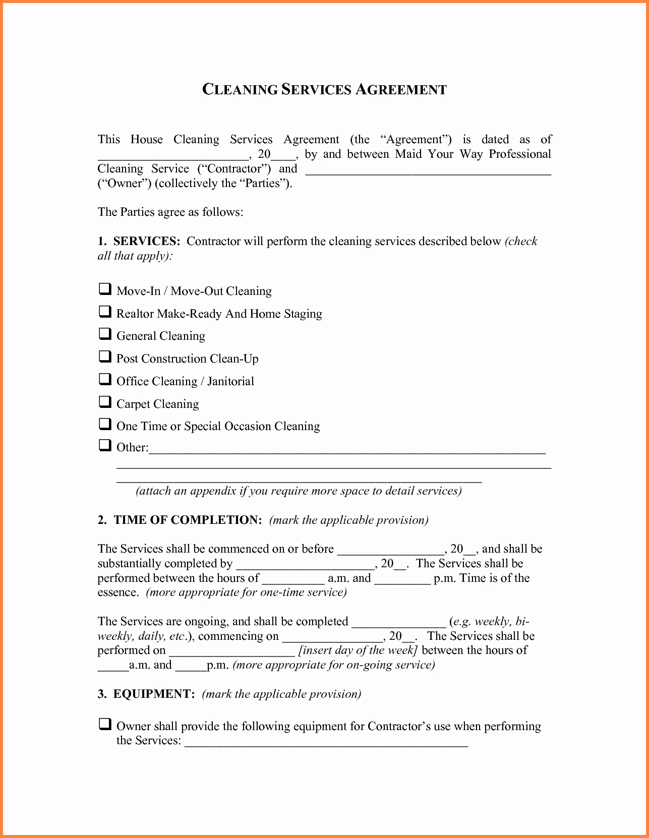 It Support Contract Template Awesome It Service Contract Template Portablegasgrillweber