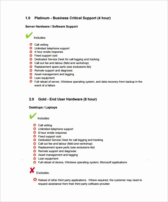 It Support Contract Template Best Of 10 It Support Contract Templates to Download for Free