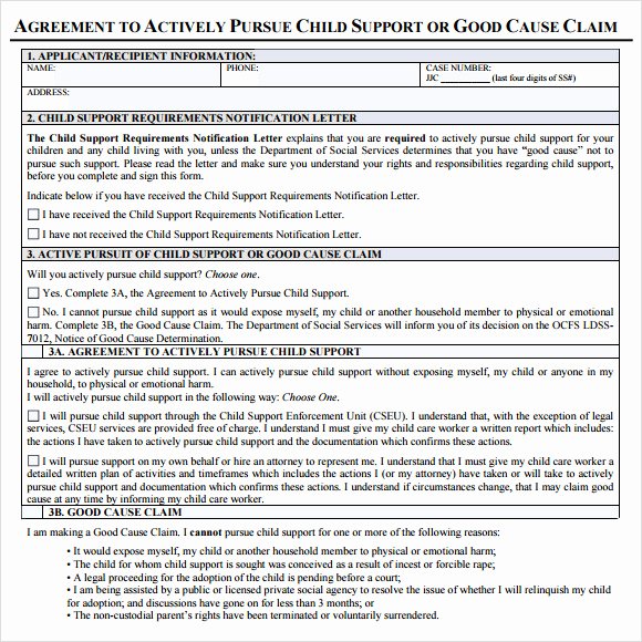 It Support Contract Template Pdf Beautiful 8 Sample Child Support Agreements