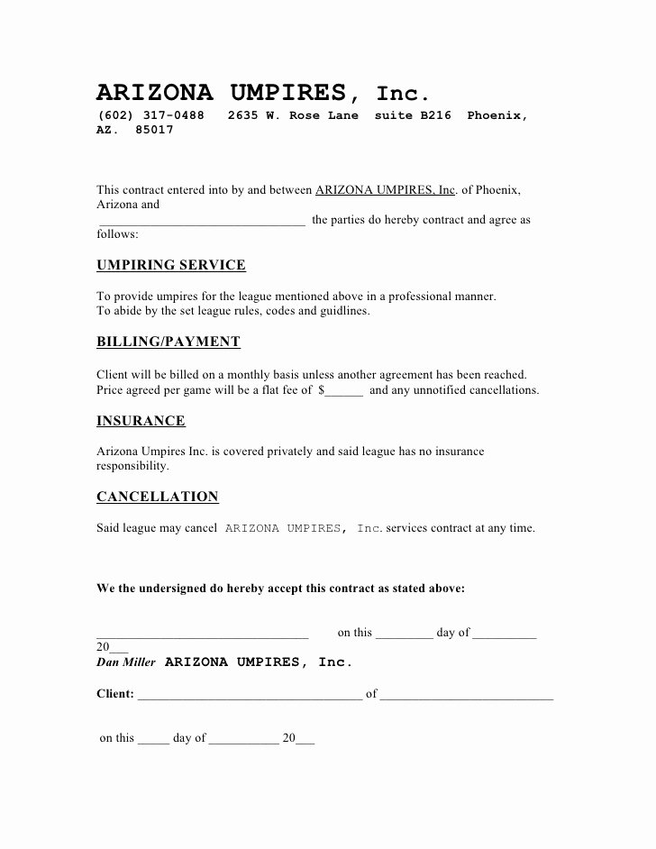 Janitorial Services Contract Template Unique Free Printable Cleaning Contract Template form Generic