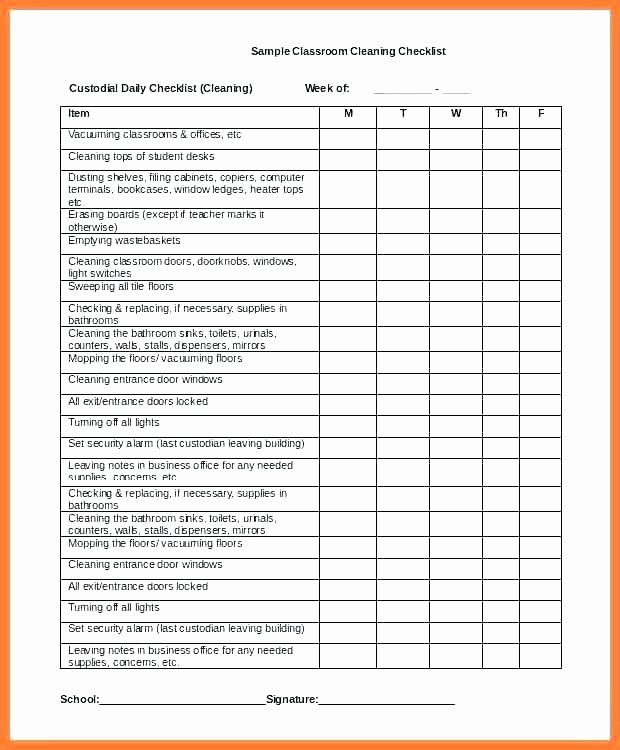 Janitorial Supply List Template Inspirational Fice Supply List Template Basic Checklist Templates Word