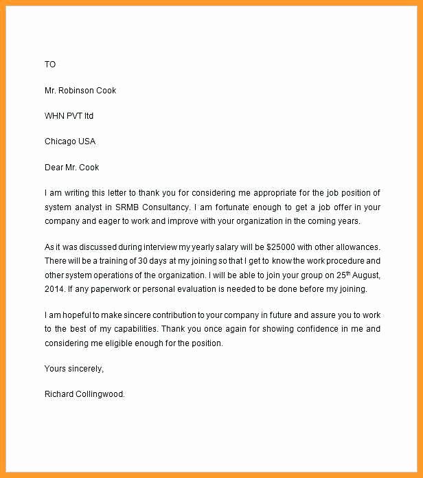 Job Offer Letter Template Doc Best Of 8 9 Examples Of Employment Offer Letters