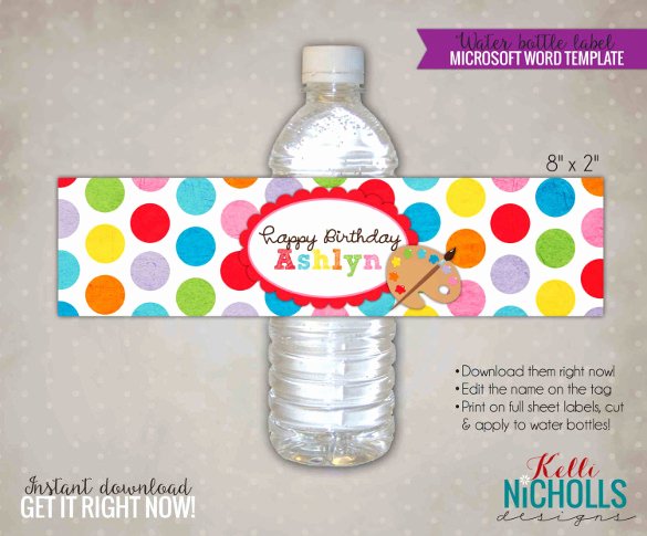 Label for Water Bottle Template Fresh Water Bottle Label Template – 29 Free Psd Eps Ai