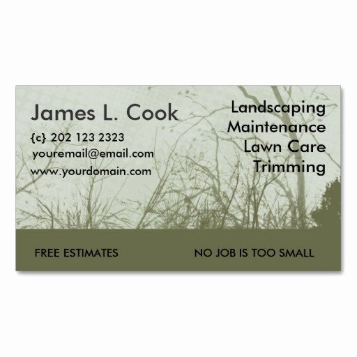 Landscape Business Card Template Inspirational 9 Best Of Lawn Care Card Template Lawn Care