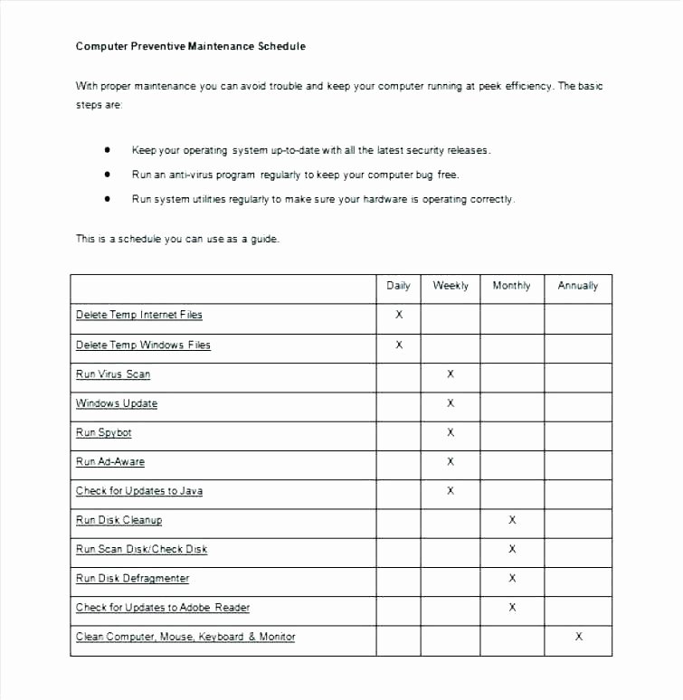 Landscape Maintenance Schedule Template Elegant 94 Landscape Maintenance Checklist Template Project