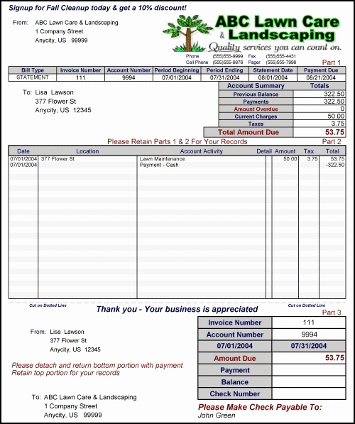 Landscaping Invoice Template Free Beautiful New Management software Cuts Bookkeeping Work for