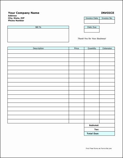 Landscaping Invoice Template Free Best Of Landscaping Invoice Template