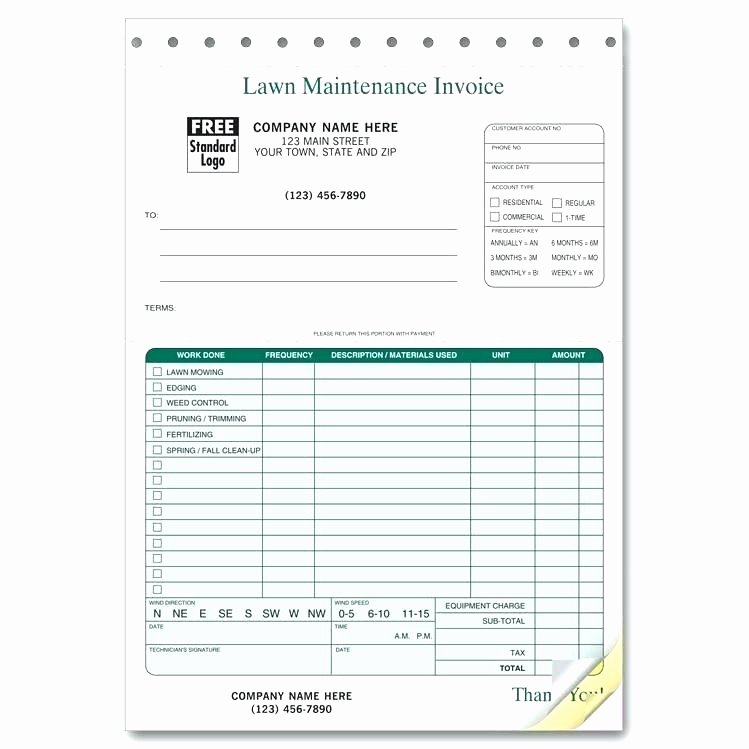 Landscaping Invoice Template Free Luxury Landscaping Invoice Template – Amandae