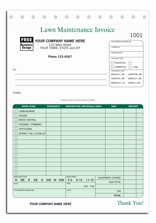 Landscaping Work order Template Luxury Lawn Care Maintenance Invoice Proposal Work order form