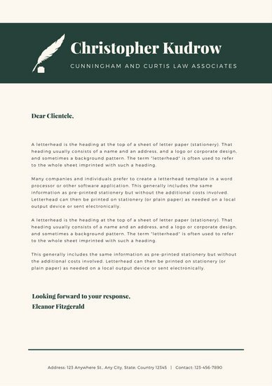 Law Firm Letterhead Template Inspirational Customize 37 Law Firm Letterhead Templates Online Canva