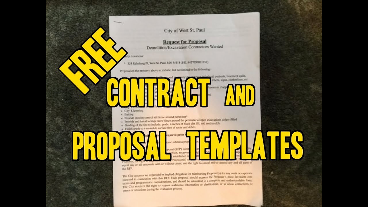 Lawn Care Bid Proposal Template New Free Sample Contracts &amp; Project Proposals Landscaping
