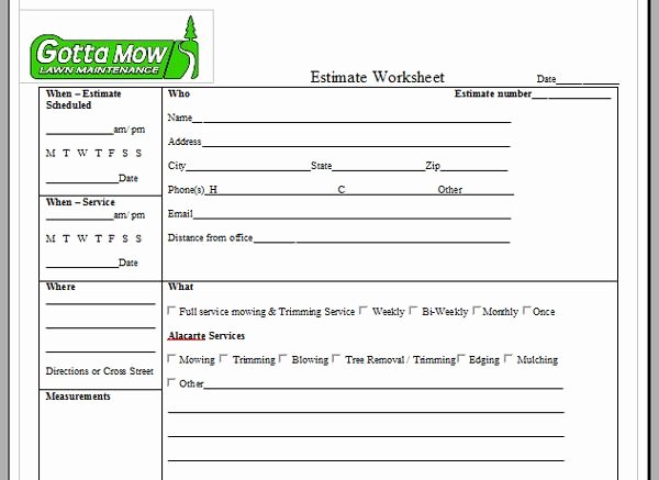 Lawn Care Estimate Template Awesome Lawn Care Service Quote Template Image Quotes at Relatably