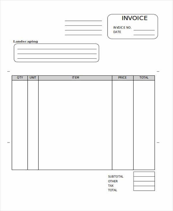 Lawn Care Invoice Template Pdf Elegant 6 Landscaping Invoice Samples – Examples In Pdf Word