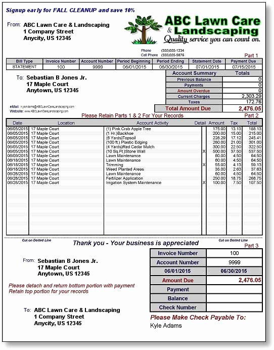 Lawn Care Invoice Template Pdf Lovely Lawn Care Invoice Template Pdf Lawn Care Invoice Template