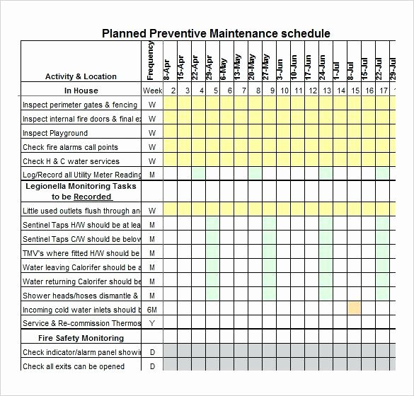 Lawn Maintenance Schedule Template Awesome Lawn Maintenance Schedule Template Mower Checklist