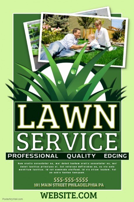 Lawn Mowing Flyer Template Fresh Lawn Service Template