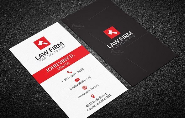 Lawyer Business Card Template Unique 25 Creative Lawyer Business Card Templates Smashfreakz