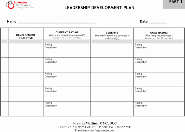 Leadership Development Plan Template Unique Download Leadership Development Plan Free Pdf Template