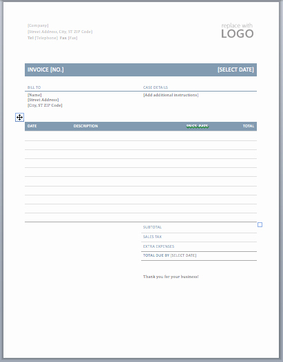 Legal Invoice Template Word Fresh Law Firm Invoice Template for Excel