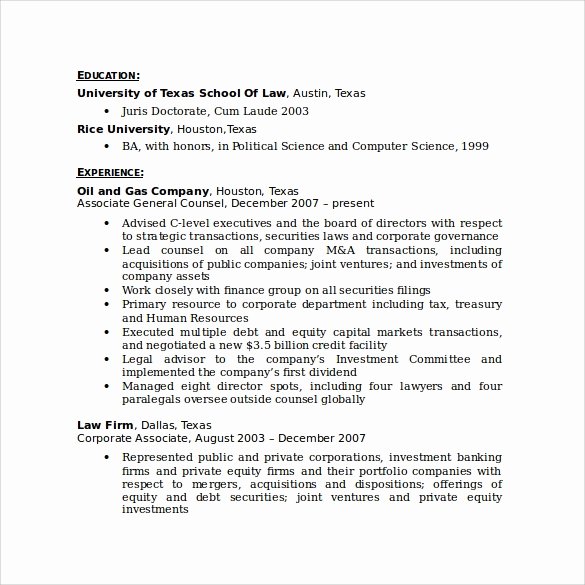 Legal Resume Template Word Best Of 12 Paralegal Resume Templates to Download