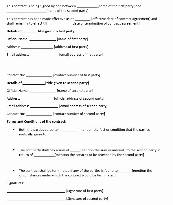 Legally Binding Contract Template Inspirational 12 Free Sample Legally Binding Agreement Templates