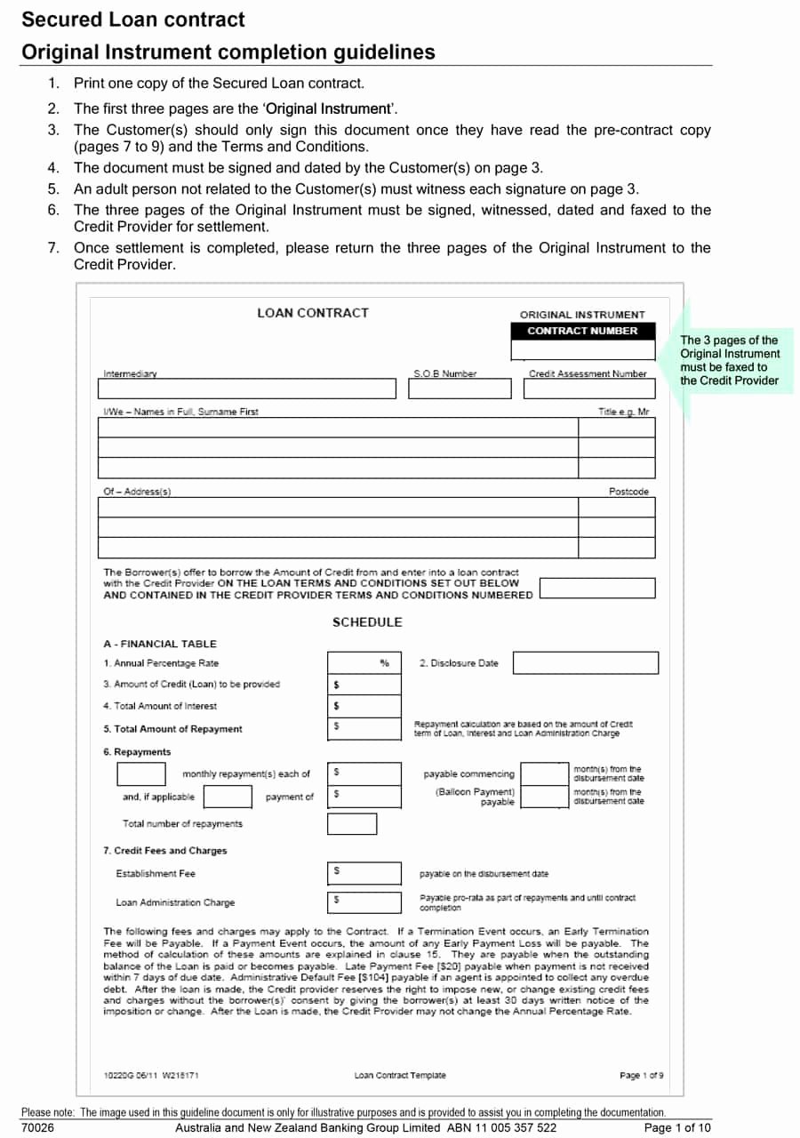 Lending Money Contract Template Free Awesome 40 Free Loan Agreement Templates [word &amp; Pdf] Template Lab