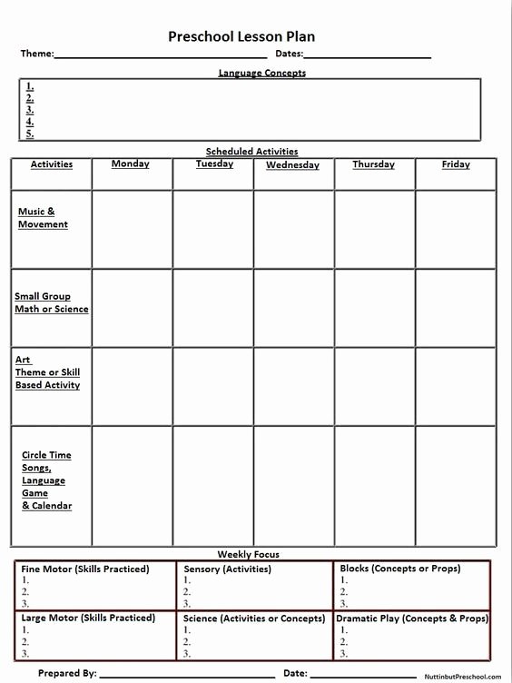 Lesson Plans for toddlers Template Awesome Best 25 Blank Lesson Plan Template Ideas On Pinterest