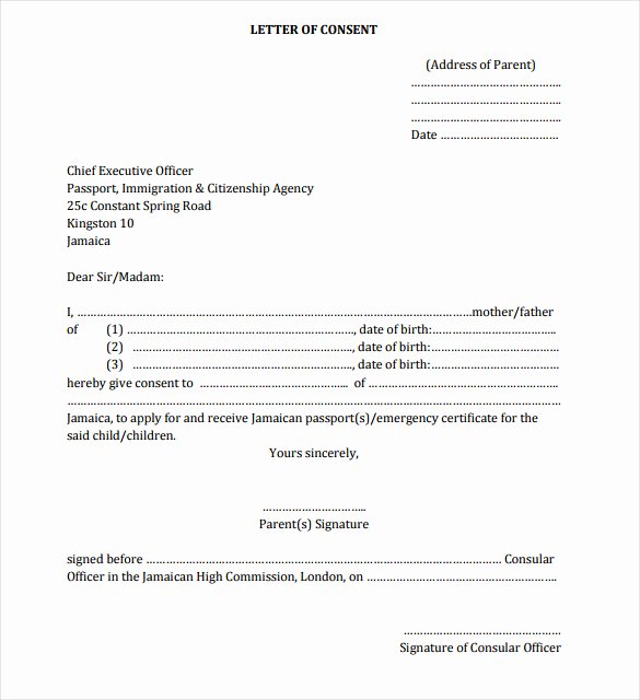 Letter to Parent Template Fresh Parent Letter Template – 10 Free Word Pdf Documents