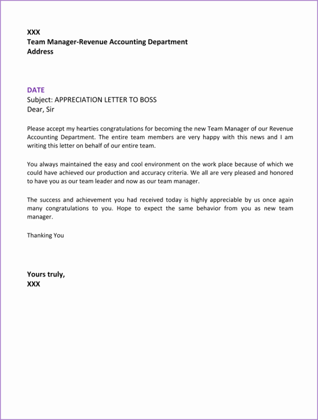 Letters Of Appreciation Template Lovely 15 Best Appreciation Letter Samples and Email Examples