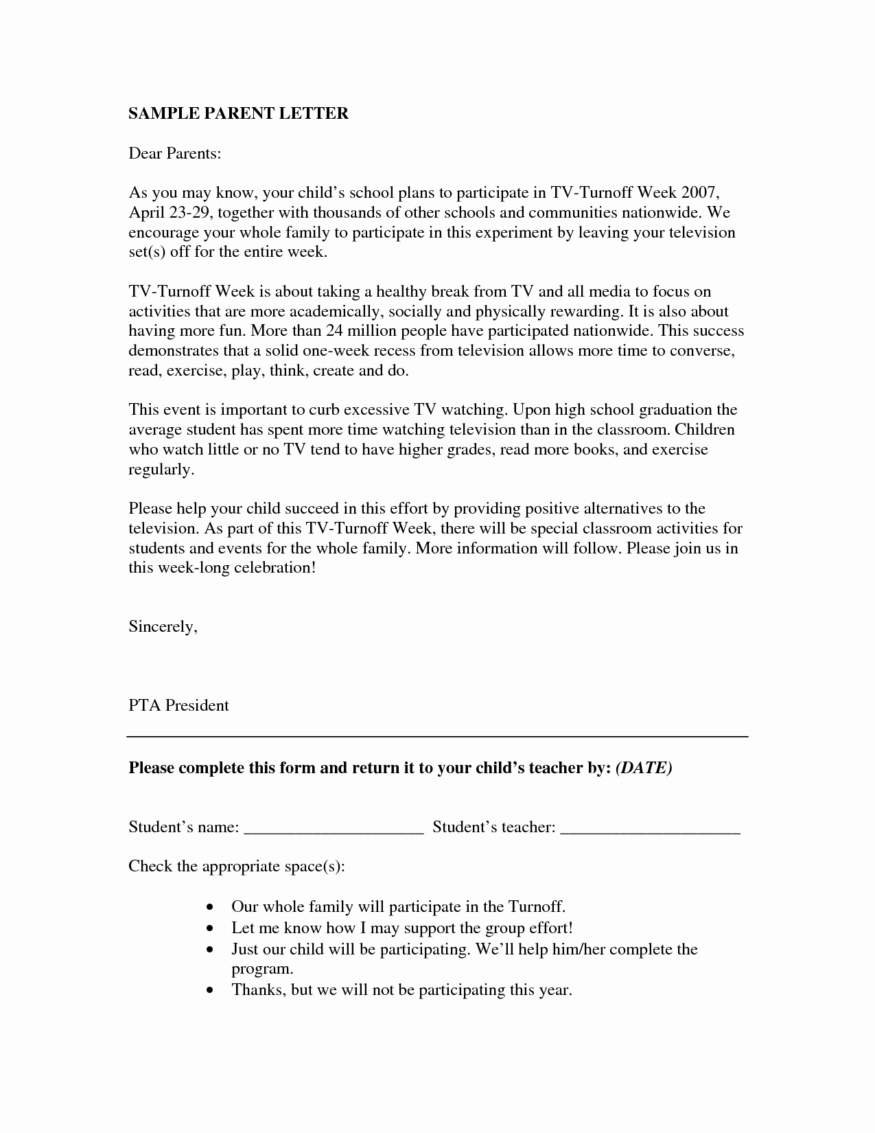 Letters to Parents Template New 10 Best Of Sample Failure Notice to Parents