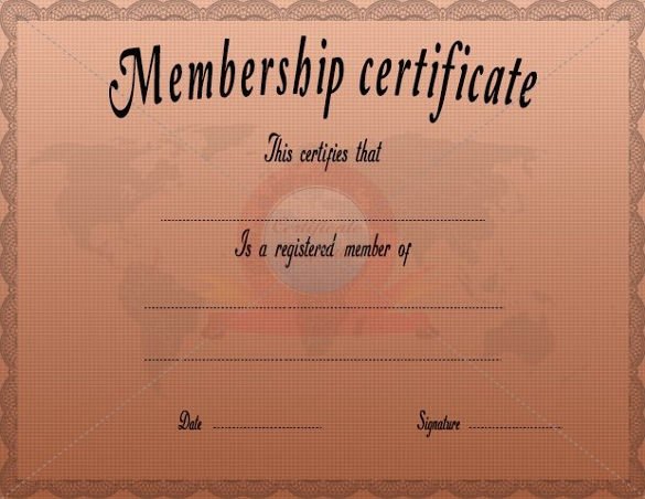 Llc Member Certificate Template Inspirational 23 Membership Certificate Templates Word Psd In