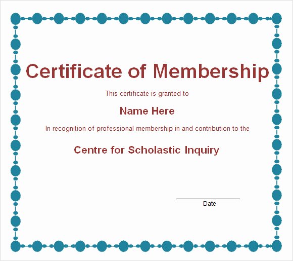 Llc Member Certificate Template Lovely 15 Membership Certificate Templates – Free Samples