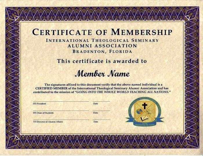 Llc Member Certificate Template Luxury Purple Certificate Membership Template 700×540