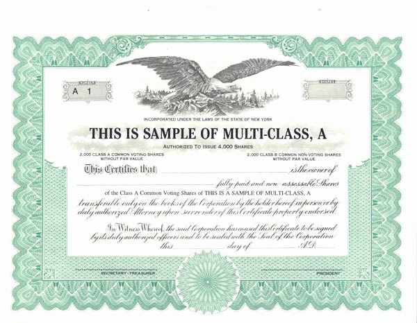 Llc Stock Certificate Template Fresh Sample Stock Certificate Free Download Printable