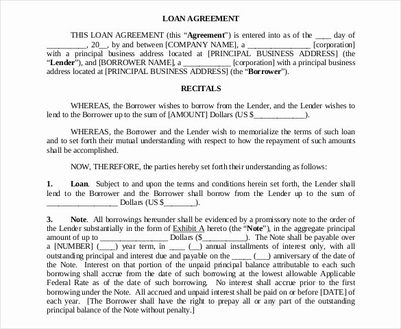 Loan Contract Template Free Beautiful 28 Loan Contract Templates – Pages Word Docs