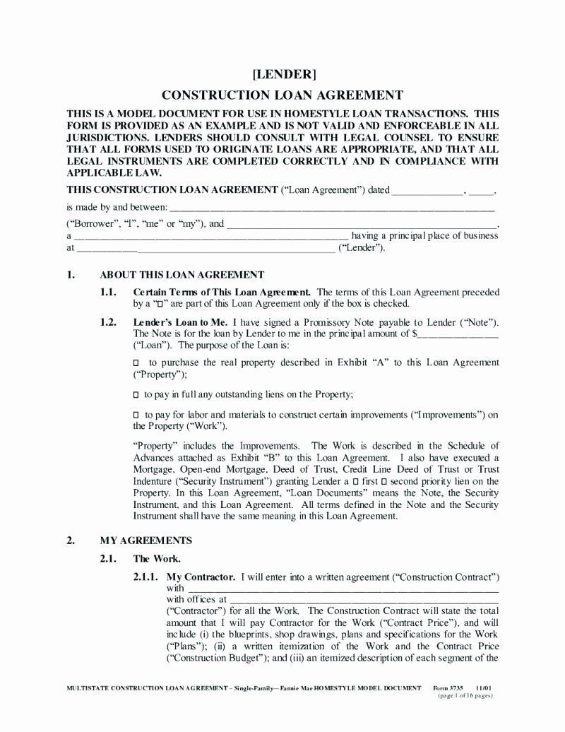 Loan Contract Template Free Best Of Template Loan Agreement Template