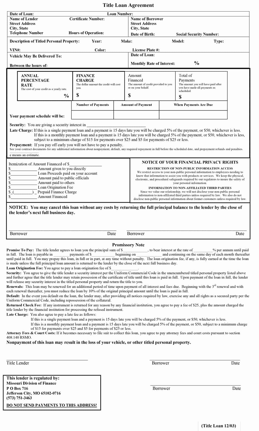 Loan Document Template Free Fresh 40 Free Loan Agreement Templates [word &amp; Pdf] Template Lab