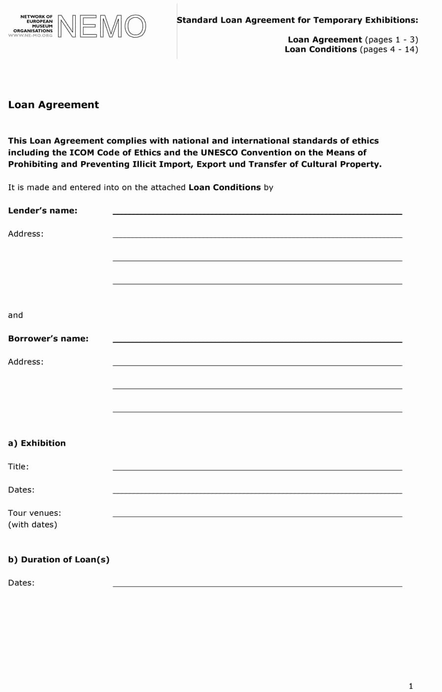 Loan Document Template Free Inspirational 40 Free Loan Agreement Templates [word &amp; Pdf] Template Lab