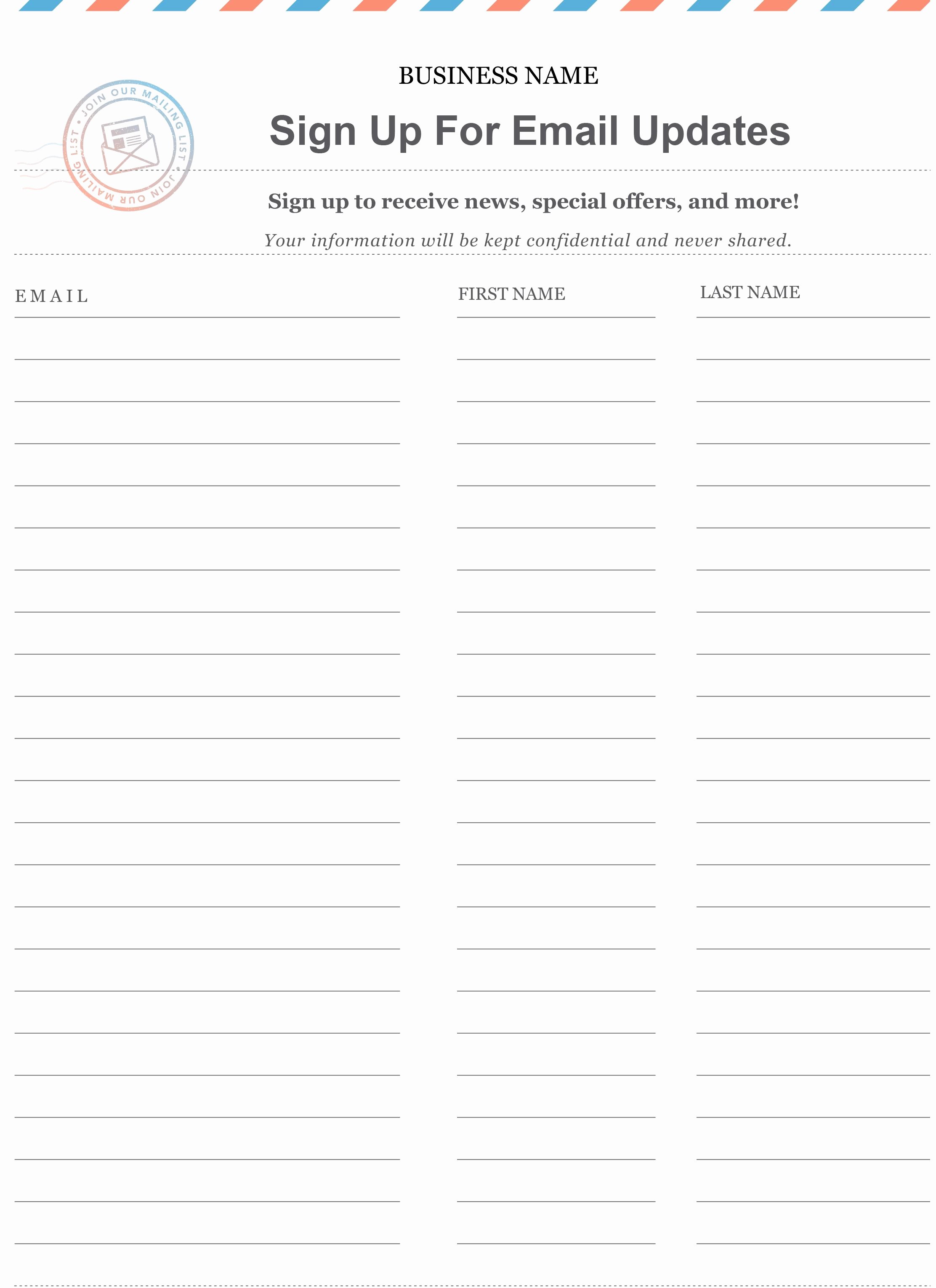 Mailing List Signup Template Beautiful Pin by Constant Contact On Grow Your Email List