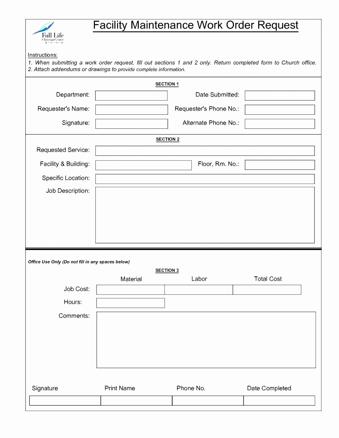 Maintenance Request form Template New Apartment Maintenance Request form Template