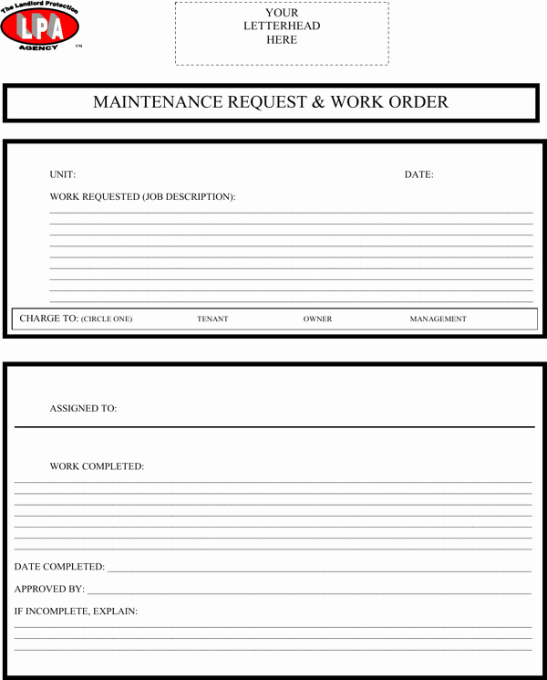 Maintenance Work order Template Excel Lovely Download Maintenance Work order Template Excel for Free