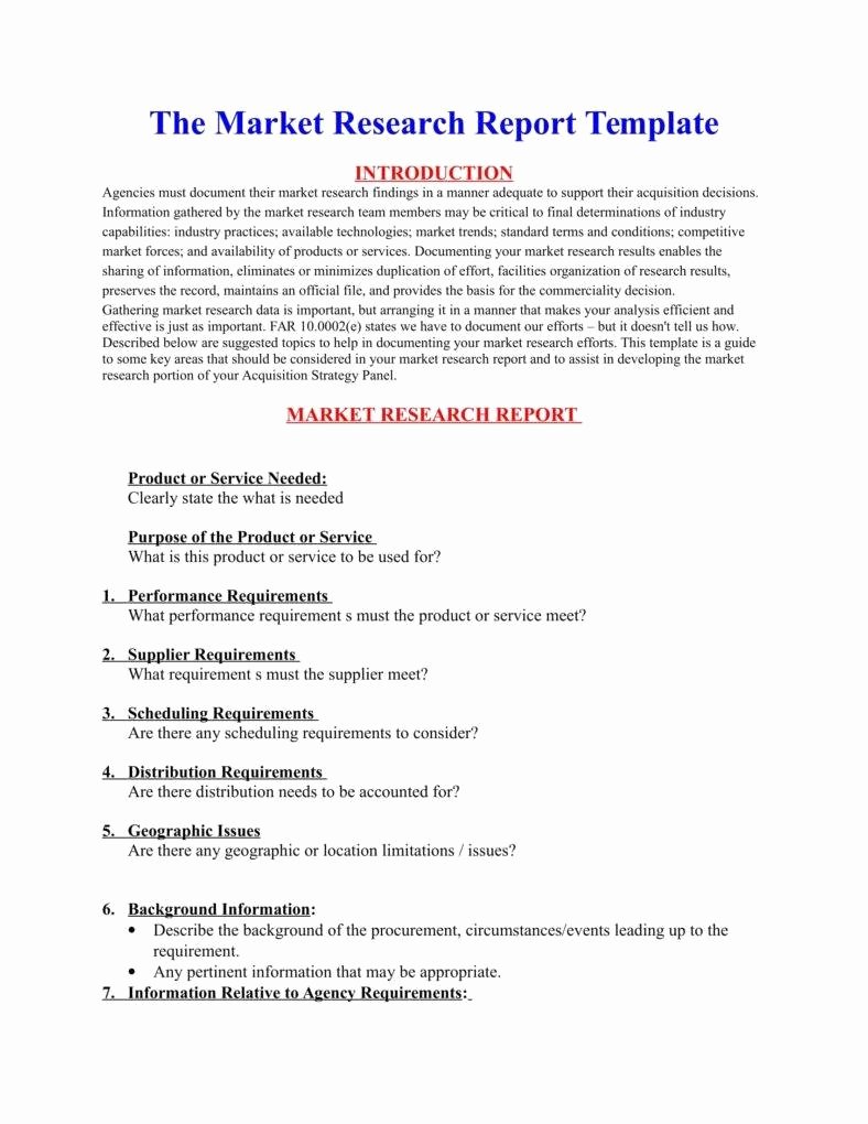 Market Analysis Report Template Lovely How A Market Research Benefits Your Business